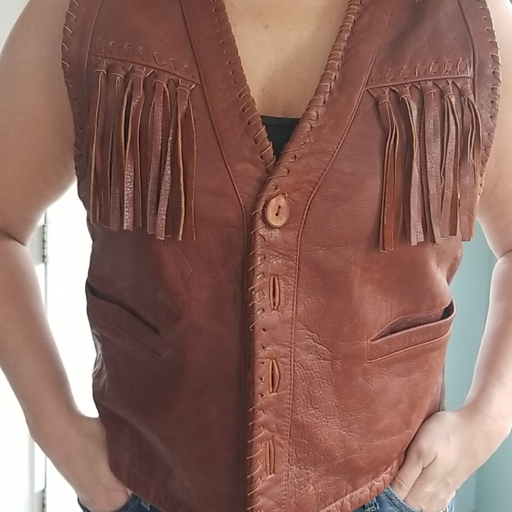 Vintage M. Julian Adventures Genuine Leather vest, Unisex